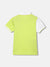 Blue Giraffe Boys Green Colour blocked Polo Collar Short Sleeves T-shirt