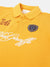 Blue Giraffe Boys Yellow Solid Polo Collar Short Sleeves T-Shirt