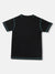 Blue Giraffe Boys Black Solid Round Neck Short Sleeves T-Shirt