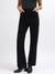 Centre Stage Women Black Solid Flare Fit Jeans