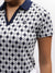 Iconic Women White Printed Shirt Collar Short Sleeves Dress