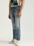 Antony Morato Men Blue Washed Mid-Rise Tapered Fit Jeans