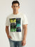 Antony Morato Men Off White Printed Round Neck Short Sleeves T-Shirt