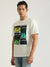 Antony Morato Men Off White Printed Round Neck Short Sleeves T-Shirt