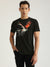 Antony Morato Men Black Printed Round Neck Short Sleeves T-Shirt