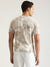 Antony Morato Men Beige Printed Round Neck Short Sleeves T-Shirt