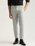 Antony Morato Men Off White Solid Mid-Rise Slim Fit Flat-front Trouser