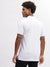 True Religion Men White Solid Polo Collar Short Sleeves T-Shirt