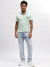 True Religion Men Green Solid Polo Collar Short Sleeves T-Shirt