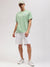 True Religion Men Green Printed Round Neck Short Sleeves T-shirt