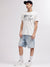 True Religion Men White Printed Round Neck Short Sleeves T-shirt