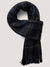 Bruun & Stengade Men Blue Checked Fringed Scarf