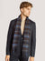 Bruun & Stengade Men Blue Checked Fringed Scarf