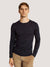 Bruun & Stengade Men Blue Solid Round Neck Full Sleeves Pullover Style Sweater