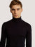 Bruun & Stengade Men Navy Blue Solid Turtle Neck Full Sleeves Pullover Style Sweater