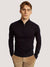 Bruun & Stengade Men Navy Blue Solid High Neck Full Sleeves Pullover Style Sweater