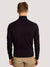 Bruun & Stengade Men Navy Blue Solid High Neck Full Sleeves Pullover Style Sweater