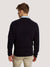 Bruun & Stengade Men Blue Solid Round Neck Full Sleeves Pullover Style Sweater