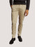 Bruun & Stengade Men Beige Solid Regular Fit Flat-Front Trouser