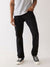 True Religion SN Ricky Straight Fit Black Mid-Rise Solid Jeans