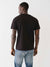 True Religion Men Black Printed Round Neck Short Sleeves T-shirt