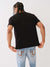 True Religion Men Black Solid Round Neck Short Sleeves T-Shirt