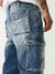 True Religion Big T Cargo Jogger Fit Blue Mid-Rise Washed Jeans