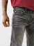 True Religion Big T Rocco Slim Fit Grey Mid-Rise Washed Jeans