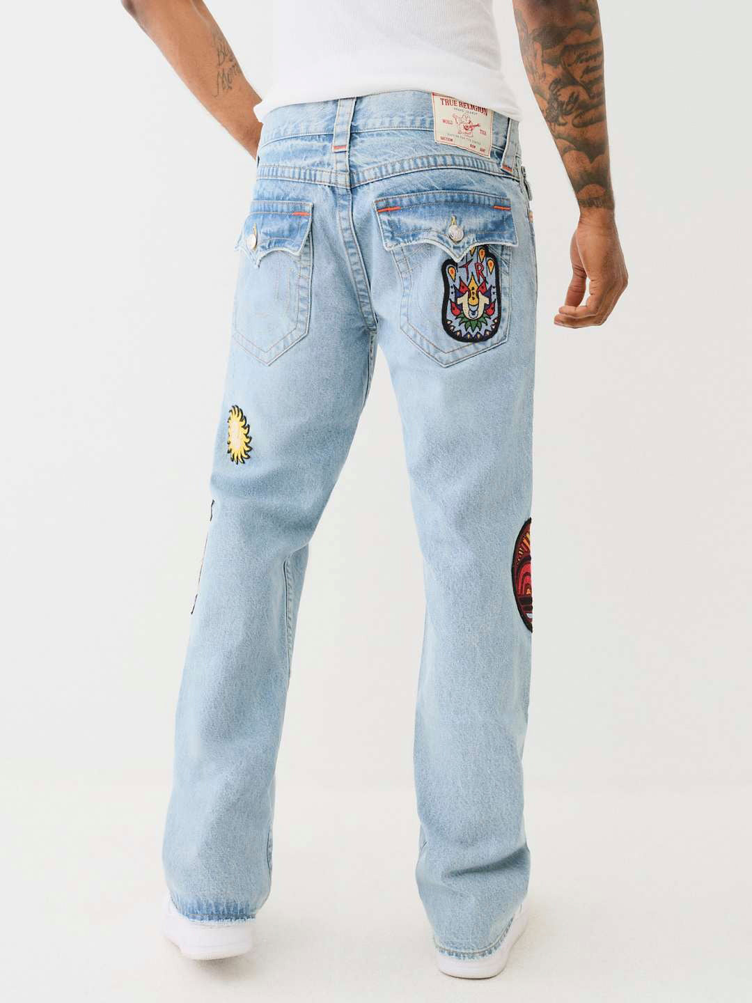 True Religion SN Billy Bootcut Fit Blue Mid-Rise Washed Jeans