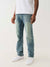 True Religion Super T Ricky Straight Fit Blue Mid-Rise Washed Jeans