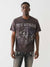 True Religion Men Black Printed Round Neck Short Sleeves T-Shirt