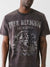 True Religion Men Black Printed Round Neck Short Sleeves T-Shirt