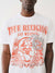 True Religion Men White Printed Round Neck Short Sleeves T-Shirt