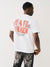 True Religion Men White Printed Round Neck Short Sleeves T-Shirt