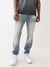 True Religion Super T Ricky Straight Fit Blue Mid-Rise Washed Jeans