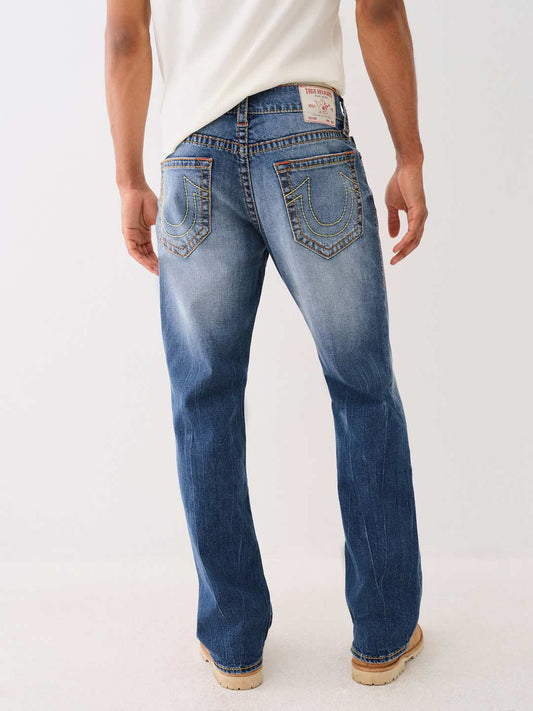 True Religion Big T Billy Bootcut Blue Mid-Rise Washed Jeans