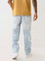 True Religion Men Blue Washed Oversized Fit Mid-Rise Jeans