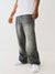 True Religion Vinny Flare Fit Grey Mid-Rise Washed Jeans