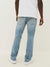 True Religion Men Blue Washed Straight Fit Mid-Rise Jeans