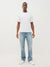 True Religion Men Blue Washed Boot Cut Mid-Rise Jeans