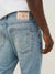 True Religion Men Blue Washed Skinny Fit Mid-Rise Jeans