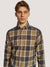 Bruun & Stengade Men Brown Checked Button-Down Collar Full Sleeves Shirt