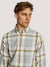 Bruun & Stengade Men Grey Checked Button-Down Collar Full Sleeves Shirt