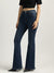 True Religion Women Blue Washed High-Rise Flare Fit Jeans