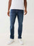 True Religion SN Geno Skinny Fit Blue Mid-Rise Washed Jeans