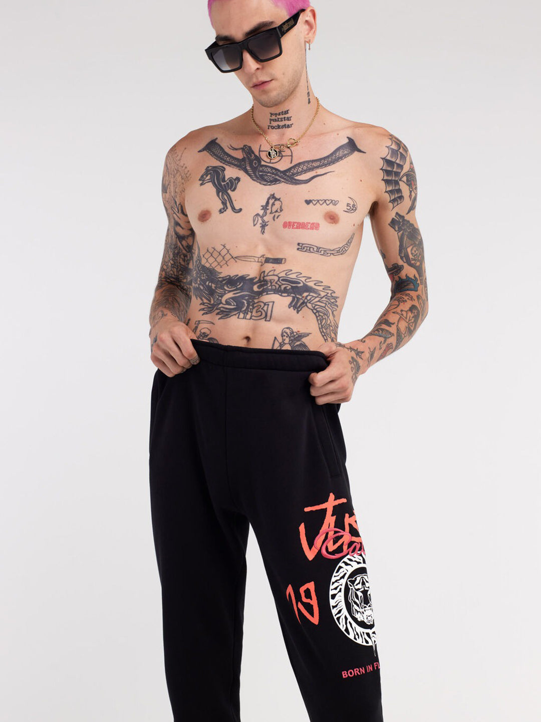 Just Cavalli Men Printed Regular Fit Sweatpant