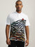 Just Cavalli Men White Printed Collared Short Sleeves Polo T-Shirt