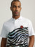 Just Cavalli Men White Printed Collared Short Sleeves Polo T-Shirt