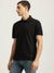 Just Cavalli Men Black Solid Polo Collar Short Sleeves T-shirt