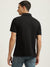 Just Cavalli Men Black Solid Polo Collar Short Sleeves T-shirt